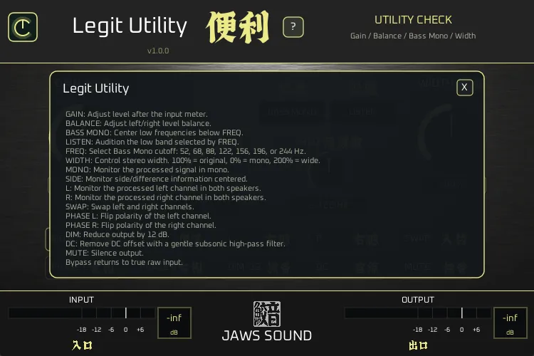 Legit Utility — Guide